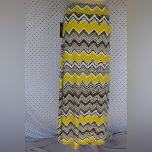 Printed maxi skirt